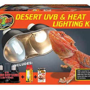 Zoo Med Desert UVB & Heat Lighting Kit