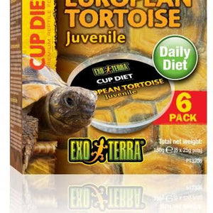 Exo Terra Cupped European Tortoise Diet 6 Pk