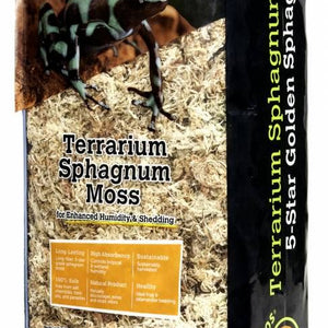Galapagos Terrarium Golden Sphagnum Moss 1/3 Pound