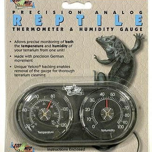 Zoo Med Analog Thermometer & Humidity Guage